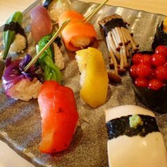 「特別企画　黒澤寿司を食す会」味覚と視覚を楽しむ  野菜寿司と魚寿司のコラボ