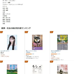 ◆2020年発刊の『僕はノリちゃんである』が経済・社会小説 (本)で2位になりました。
