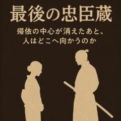 【第1回】『最後の忠臣蔵』──帰依の中心が消えたあと、人はどこへ向かうのか